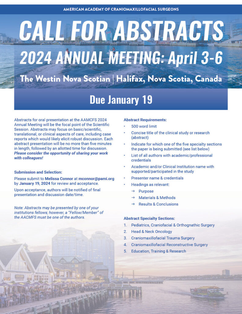 Call For Abstracts 2024 Annual Meeting